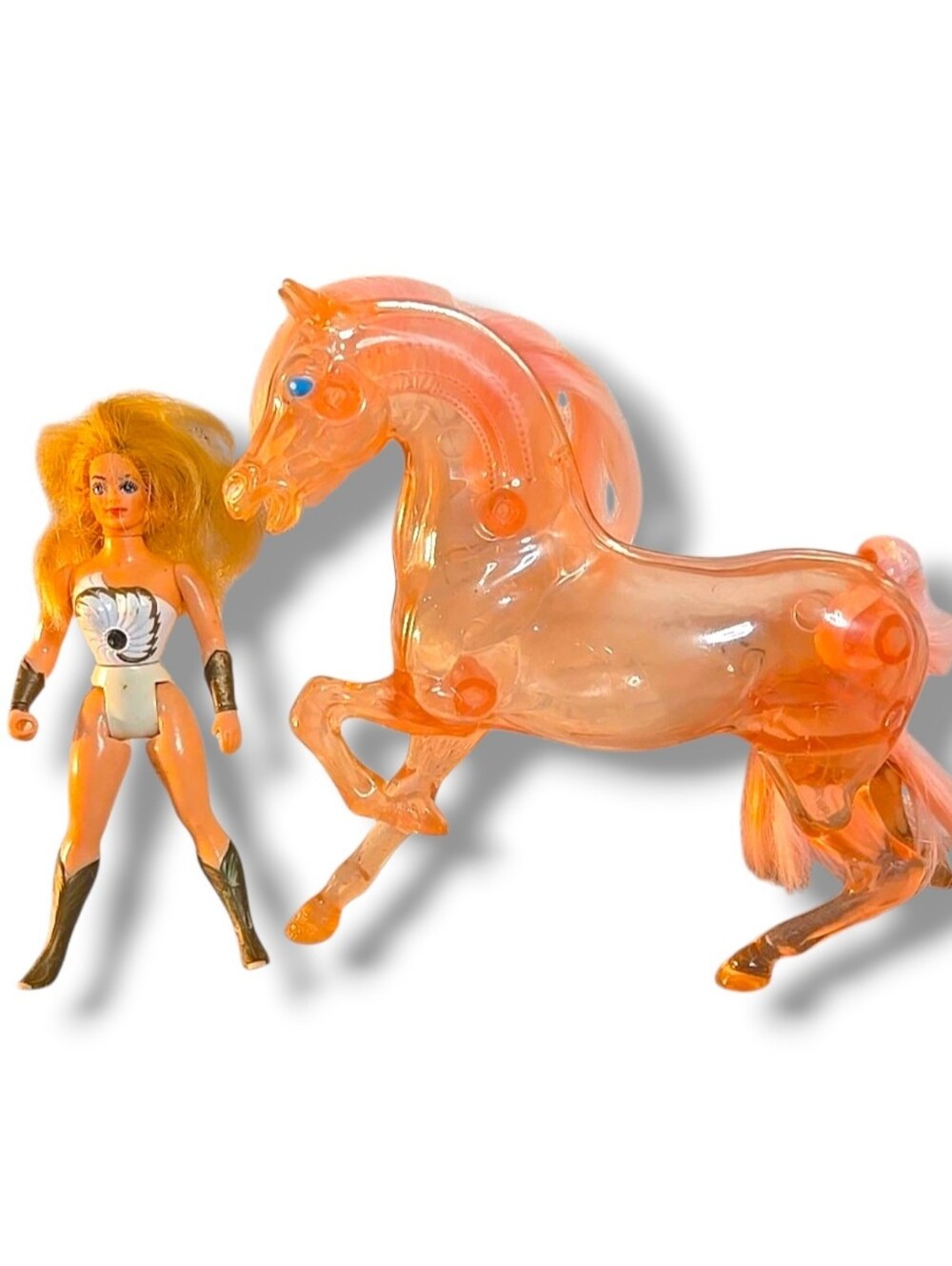 She-Ra 80s Crystal Swift Wind Horse and Starburst Princess of Power Figure Doll